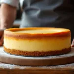 ein erfahrener bäcker erklärt, warum dein käsekuchen nach dem backen nicht zusammenfällt und gibt wertvolle tipps für perfekten käsekuchen.