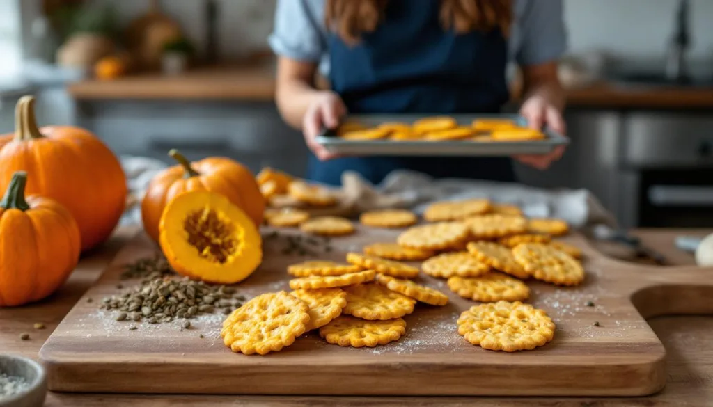 entdecken sie das geheimnis einer köchin, wie aus kürbisschalen überraschend knusprige cracker entstehen – eine kreative und nachhaltige snack-idee.